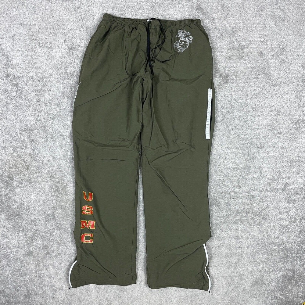 United States Marine Corps Pants Mens Medium Green Windbreaker Nylon USA